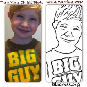 Make your child his or her own coloring page